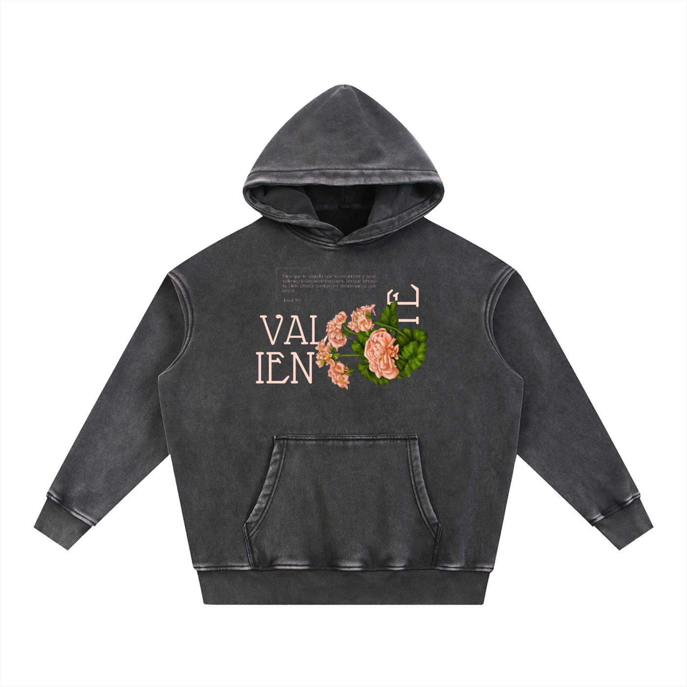 Snow Wash Fleece Oversize Hoodie